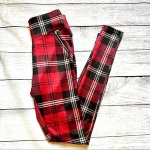 Streetwear Society , red and black Leggins Size M